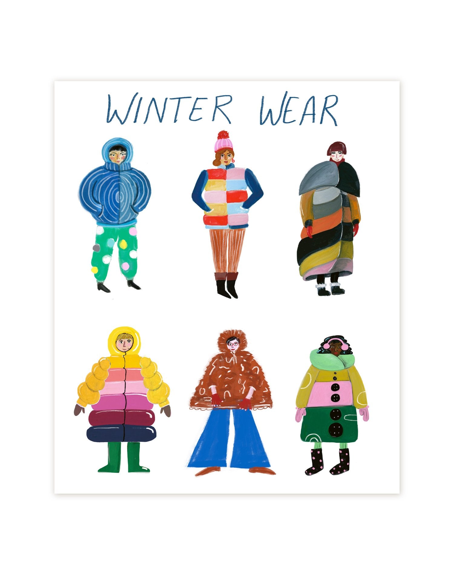 8x10 Winter Wear Print